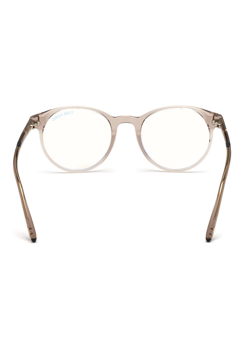 TOM FORD - Men's Round Shape Resin Eyeglass Frames - FT5695-B04547 - Lens Size: 47 Mm - Image 1