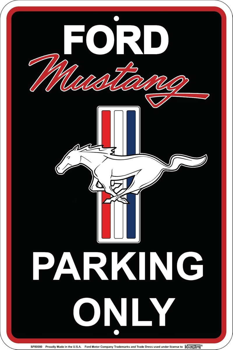 HangTime Ford Mustang Parking Only Sign - Image 1