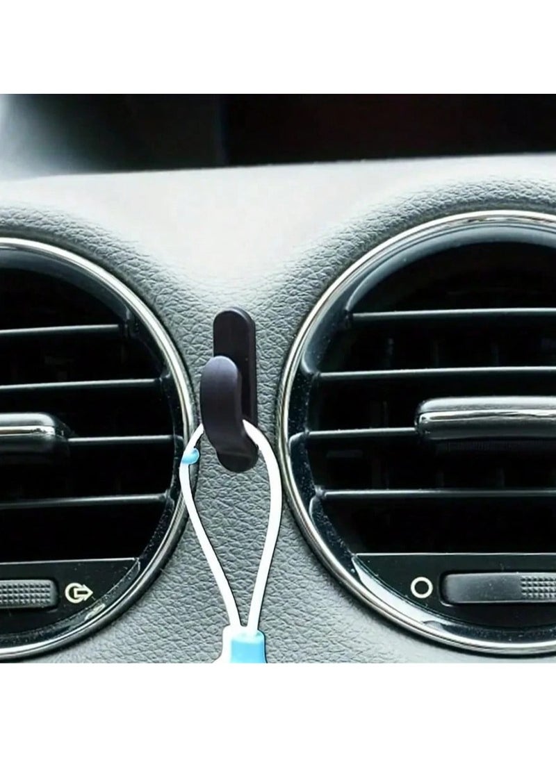 4pcs Car Hook Clip for Hanging Personal Items like Keys, Glasses, Air Freshener, Garbage Bags etc. - Image 3