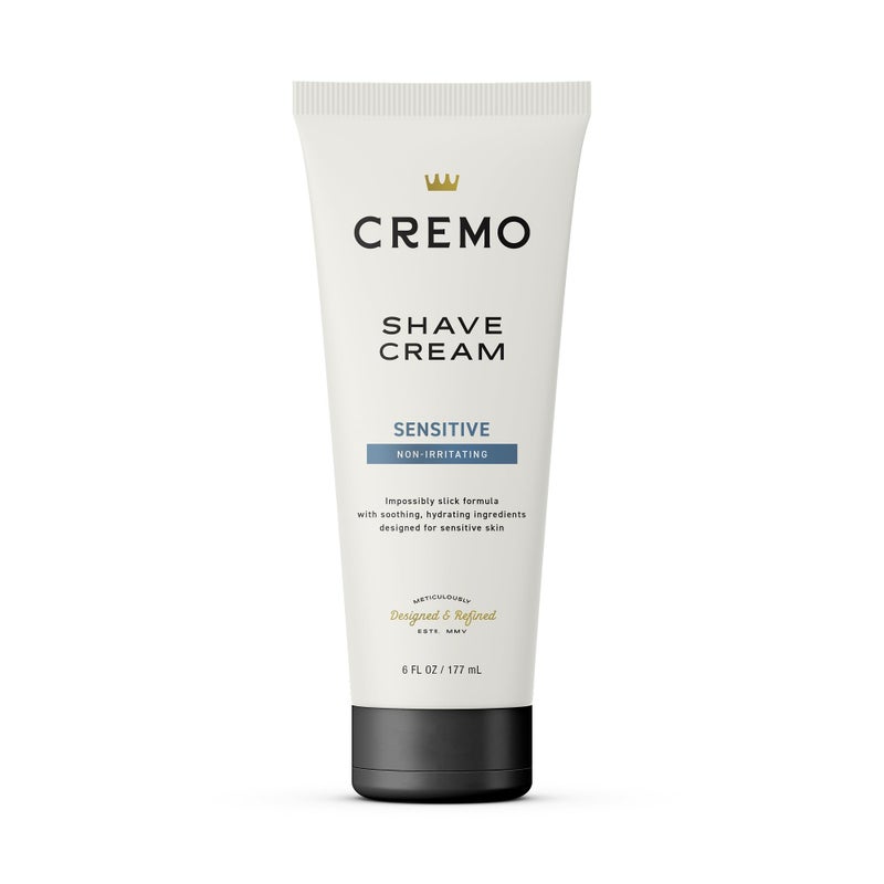 Cremo Sensitive Shave Cream, Astonishingly Superior Ultra-Slick Shaving Cream for Men, Fights Nicks, Cuts and Razor Burn, 6 Fl Oz - Image 1