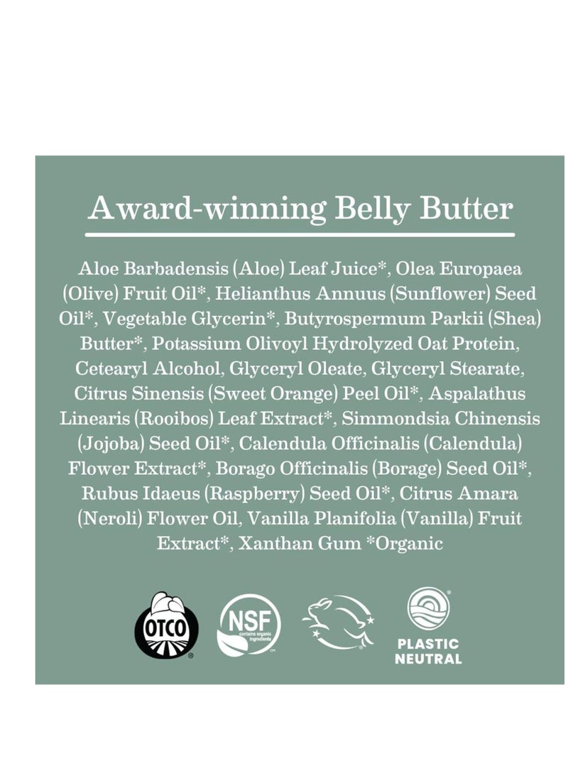 Earth Mama Earth Mama Belly Butter, Maternity Moisturizer for Dry Skin | Lotion for Pregnancy and Postpartum Recovery Self Care, Body Cream with Aloe, Fragrance Free, 8-Fluid Ounce (2-Pack)  - Image 5