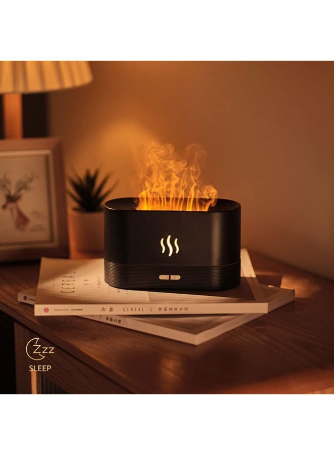 A humidifying and air-freshening diffuser that works to distribute essential oils. A flame-shaped diffuser that gives soft lighting and an attractive shape for the home, rooms, and also offices. It has a USB connection - Image 4