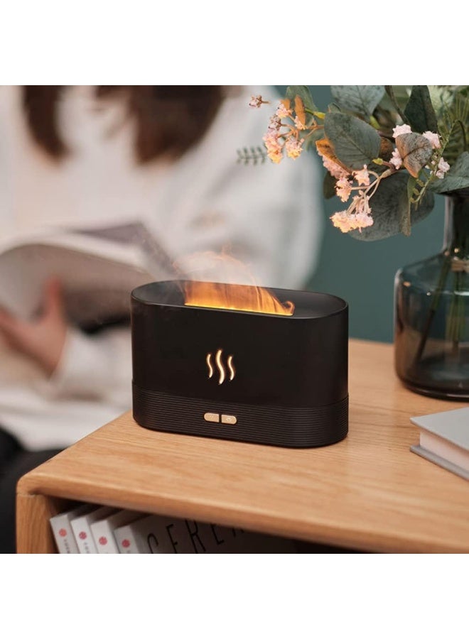A humidifying and air-freshening diffuser that works to distribute essential oils. A flame-shaped diffuser that gives soft lighting and an attractive shape for the home, rooms, and also offices. It has a USB connection - Image 2