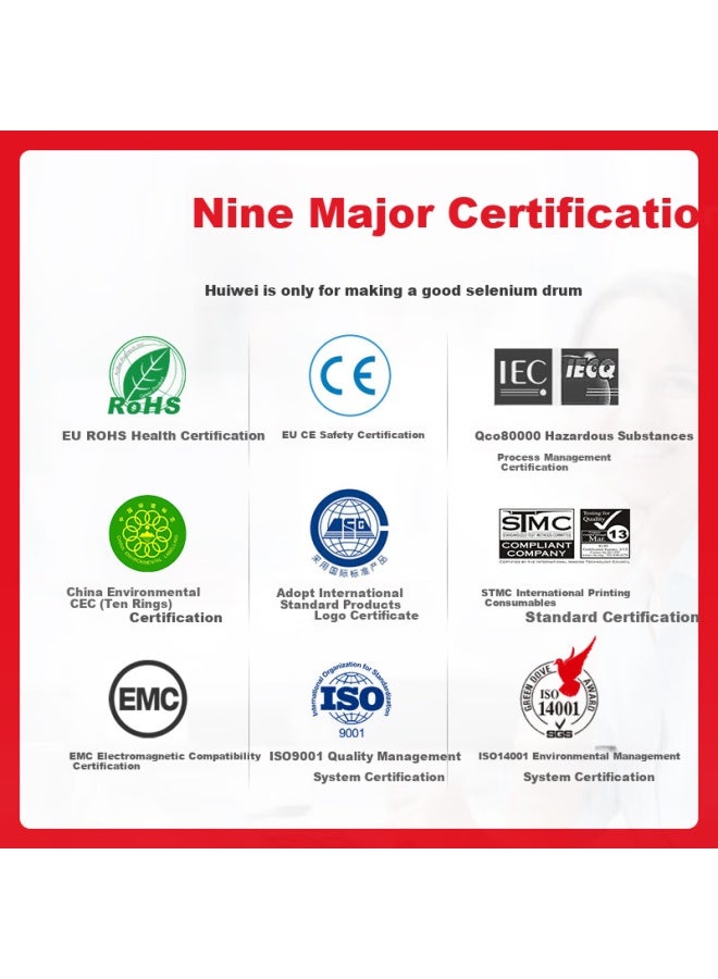 Huiwei Ce314a Imaging Drum Hp126a, Compatible With Hp Cp1025 M176n M175nw/a M275nw M177fw, Canon Lbp7010c 7018c Drum Unit - Image 2