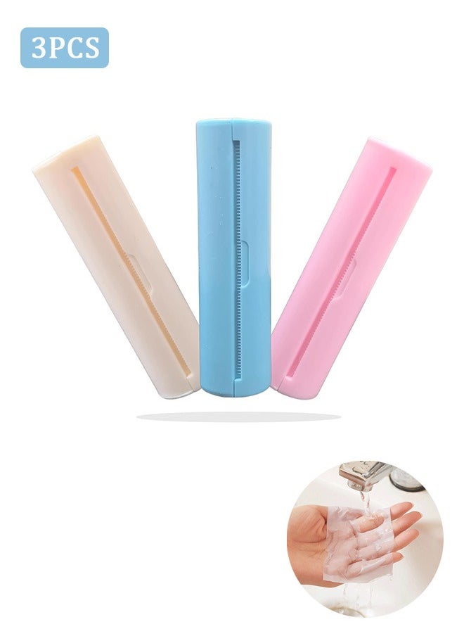 Generic 3 Pcs Mini Soap Sheets, Travel Soluble Soap Paper, Disposable Scented Hand Washing Soap  - Image 1