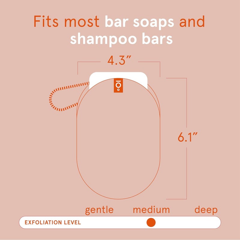 Clean Logic Bath & Body Exfoliating Soap Saver, Exfoliator Scrubber Pouch, Daily Skincare Routine for Smooth Clean Skin, Assorted Colors, 3 Count Value Pack - Image 3