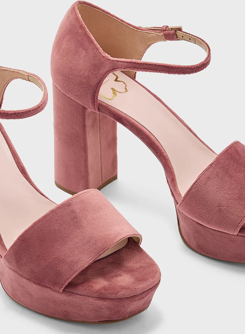 Ted Baker Velvet Platform Sandals