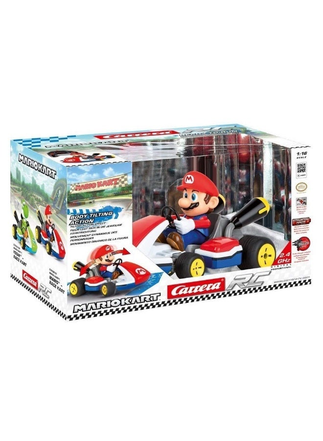Carrera سيارة Carrera Red Hunter RC (1:18، أحمر) و سيارة Mario Kart Racer RC (1:16) - Image 1