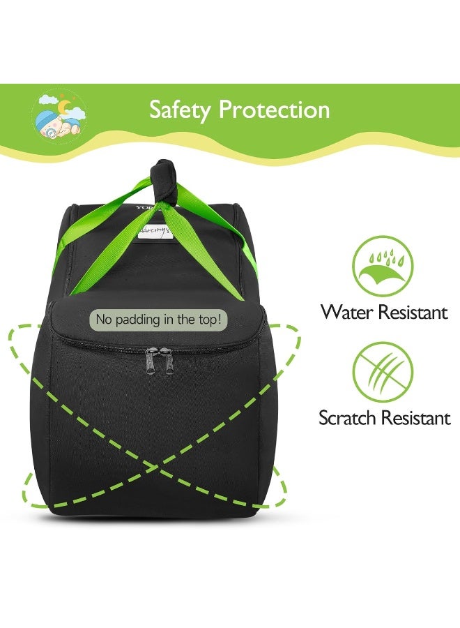 YOREPEK Infant Car Seat Travel Bag Compatible with All Nuna Pipa Car Seat and Base or Chicco KeyFit 30 and Base, Padded Car Seat Bags for Air Travel,Car Seat Gate Check Bag with 5 Protective Feet - Image 3