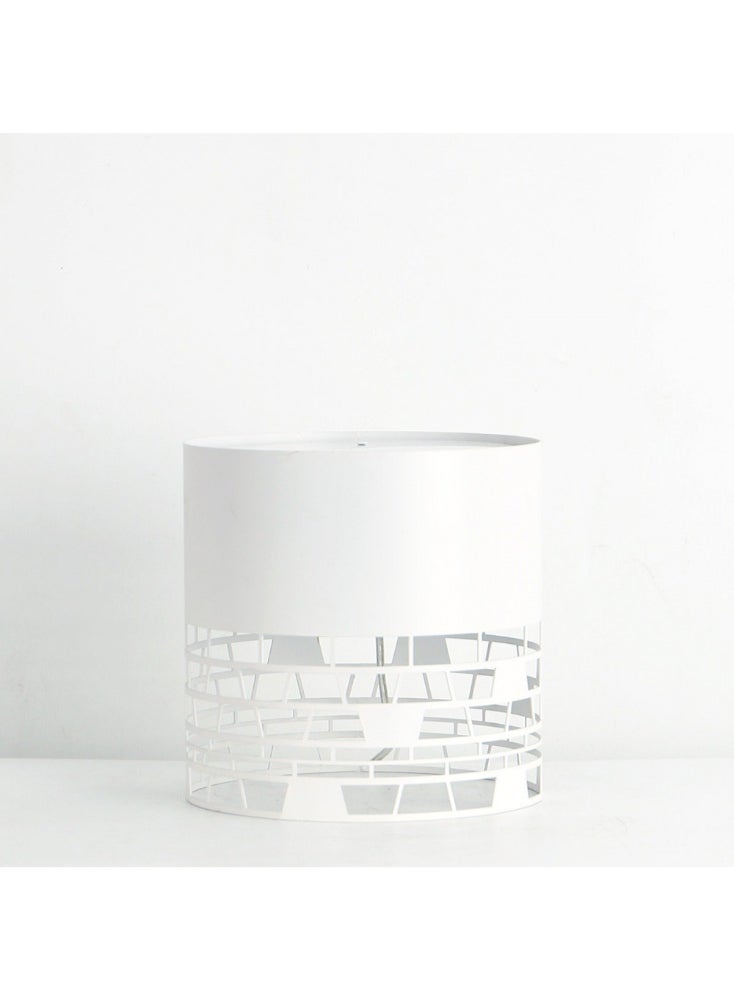 ليلت للأثاث أباجورة طاولة عصرية – 25x25 سم – أبيض – ستيل