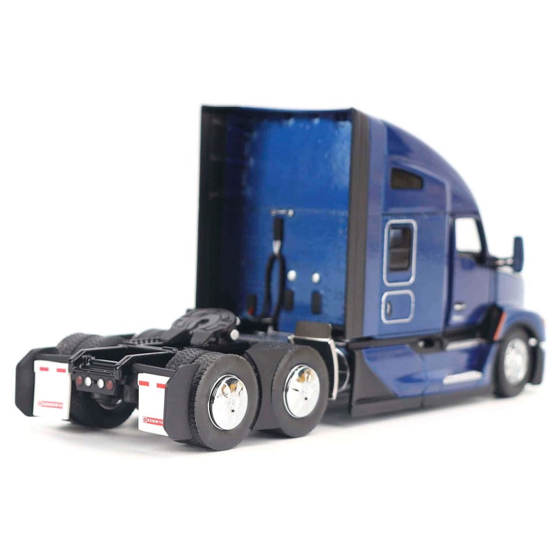 Diecast Masters 1/50 Depp Cerulean Blue Kenworth T680 76in High-Roof Sleeper Cab Tandem Tractor 71108 - Image 5