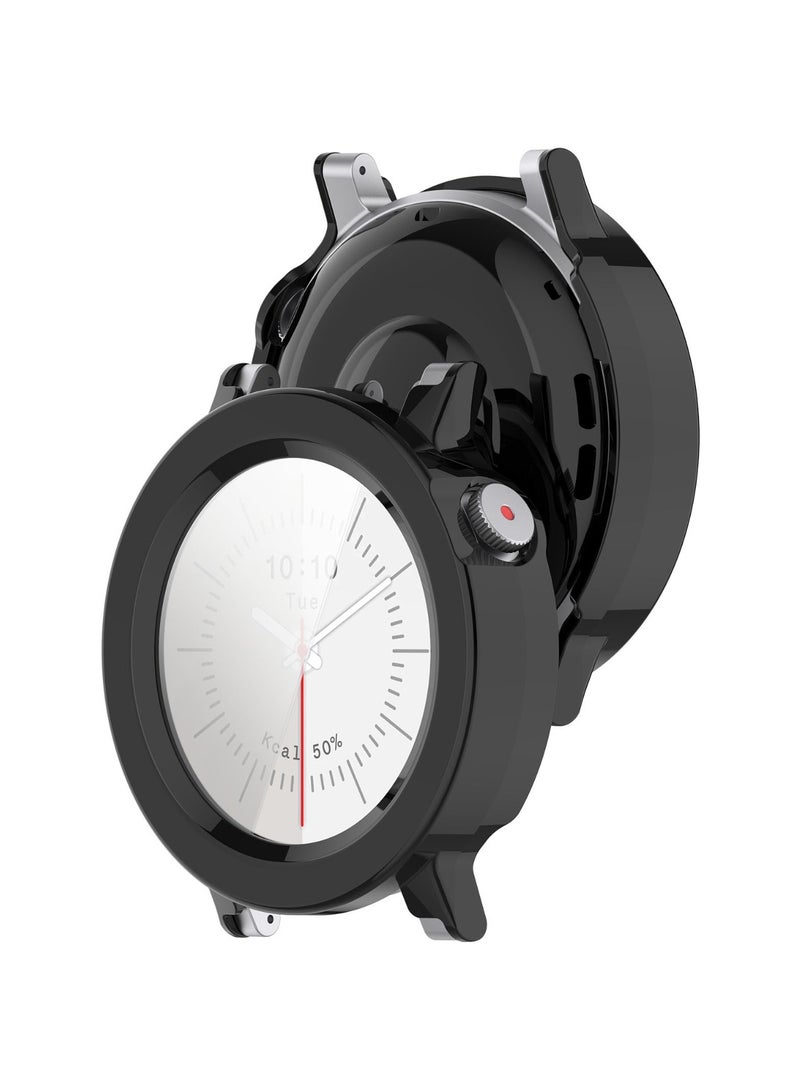 قطعة واحدة من الواقي الزجاجي المقوى لساعة CMF BY NOTHING Watch 3 Pro مع غطاء من البولي كربونات الصلب، واقي متكامل مع هيكل حامي متوافق مع إكسسوارات وقاية ساعة CMF Watch 3 Pro (أسود) - Image 3