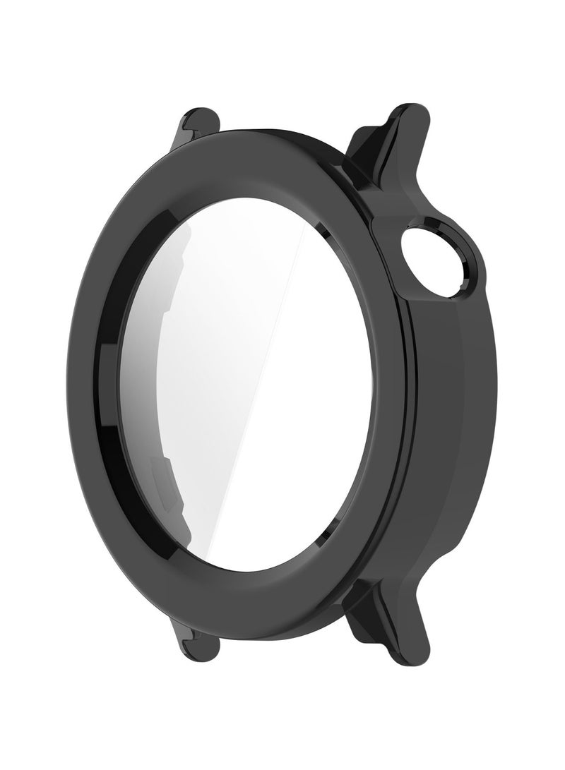 قطعة واحدة من الواقي الزجاجي المقوى لساعة CMF BY NOTHING Watch 3 Pro مع غطاء من البولي كربونات الصلب، واقي متكامل مع هيكل حامي متوافق مع إكسسوارات وقاية ساعة CMF Watch 3 Pro (أسود) - Image 2