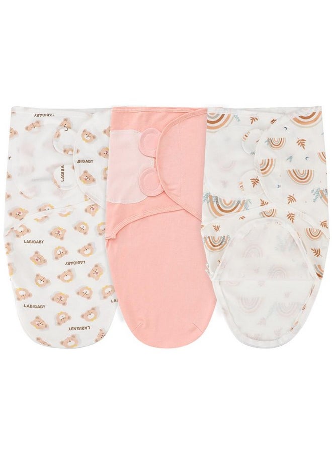 DRESHOW DRESHOW BQUBO Baby Swaddle Blankets Unisex Boys Girls Adjustable Swaddle Sleep Sacks with Zipper Cotton Knit Baby Wrap Newborn Wearable Swaddle Blanket for 0-3 Months  - Image 1