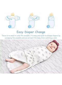 DRESHOW BQUBO Baby Swaddle Blankets Unisex Boys Girls Adjustable Swaddle Sleep Sacks with Zipper Cotton Knit Baby Wrap Newborn Wearable Swaddle Blanket for 0-3 Months - pzsku/Z534B778062A8AED74CF7Z/45/_/1737031206/95ab7a7d-a8f7-4229-a8ab-695166144586