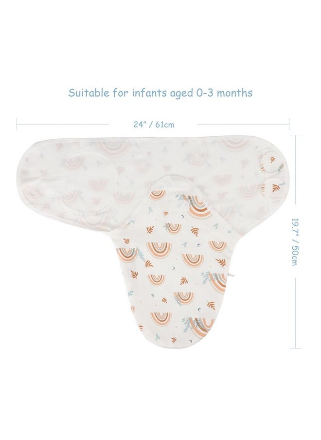 DRESHOW DRESHOW BQUBO Baby Swaddle Blankets Unisex Boys Girls Adjustable Swaddle Sleep Sacks with Zipper Cotton Knit Baby Wrap Newborn Wearable Swaddle Blanket for 0-3 Months  - Image 3
