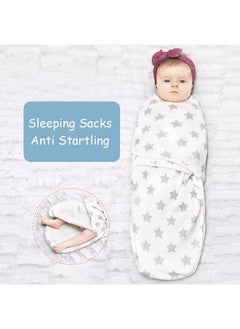 DRESHOW BQUBO Baby Swaddle Blankets Unisex Boys Girls Adjustable Swaddle Sleep Sacks with Zipper Cotton Knit Baby Wrap Newborn Wearable Swaddle Blanket for 0-3 Months - pzsku/Z534B778062A8AED74CF7Z/45/_/1737031216/9f9241bf-d446-452e-823a-be06397d0078