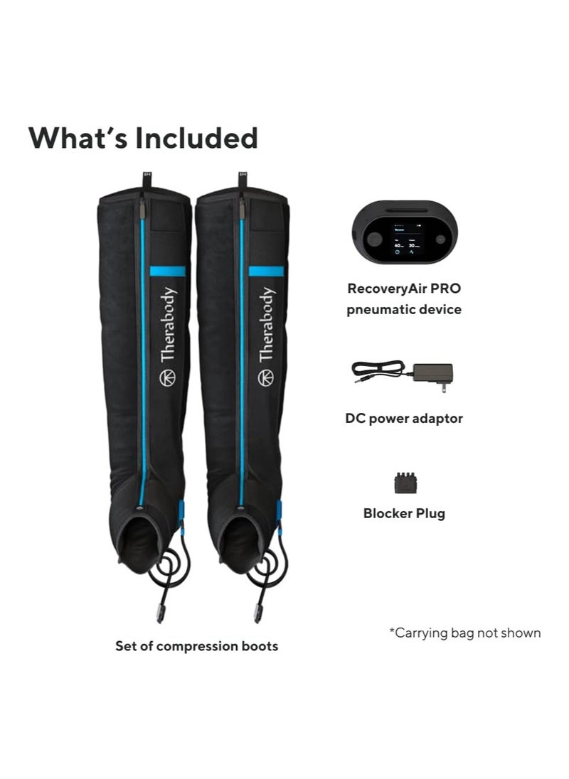 Therabody Therabody RecoveryAir PRO Massage Compression Boots - Leg Compression Sleeve & Foot Massager for Circulation and Pain Relief, Muscle Recovery, Swelling and Stiffness in Knee & Calf (Medium - 3rd Gen)  - Image 2