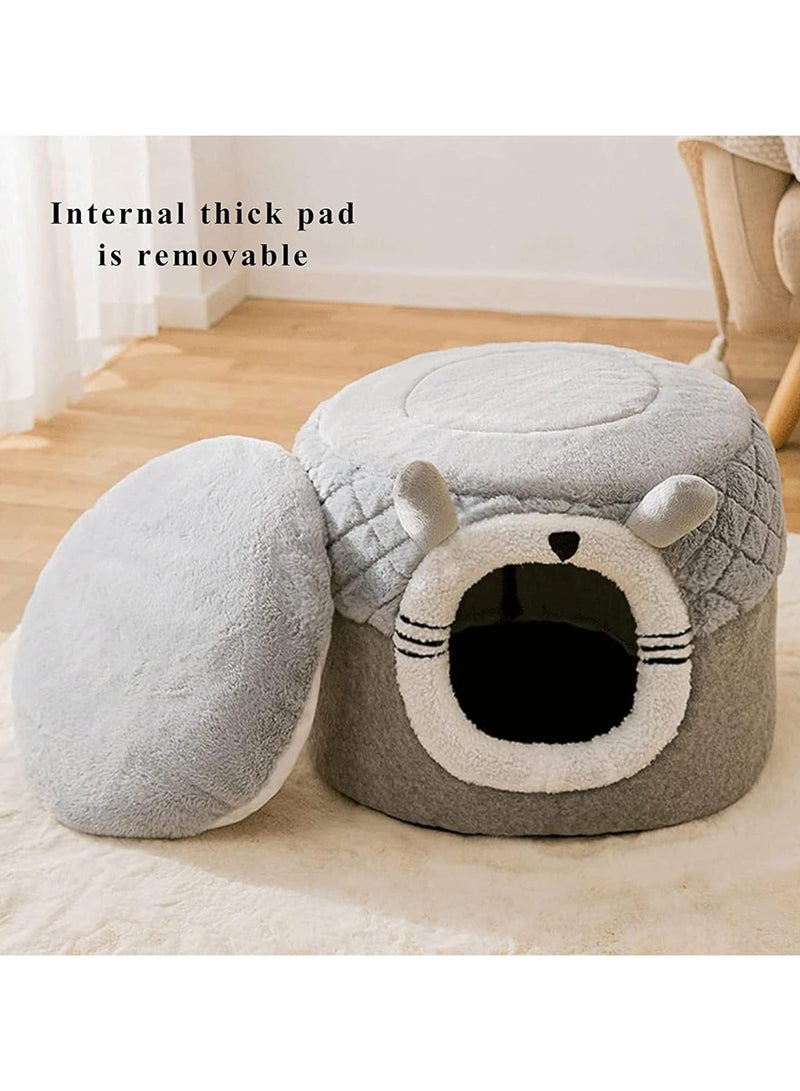 A.M Cute Cat Tent House Cat Tent for Small Cat with Removable Cushion Pet Cat Bed House for Small Medium Pets Sleeping Indoor - Image 2