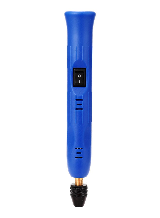 NIBEMINENT Triangle Chuck Electric Grinder Walnut Pen Blue 18x4x5.5centimeter  - Image 1