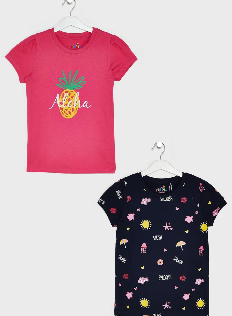 Pinata Round Neck Pack Of 2 T-Shirts