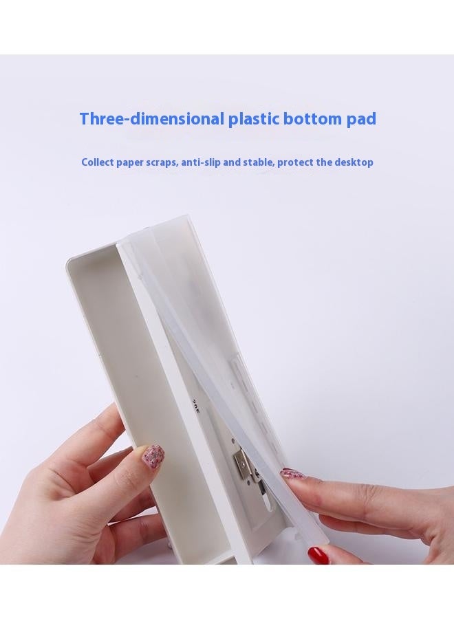 Generic Adjustable 6 Hole Punch, Off White,6-Hole Paper Punch, Adjustable Metal Hole Puncher for A5/Personal/Pocket Size Six Ring Binder Planner Inserts and More - 6 Sheet Capacity Hole Diameter - Image 5