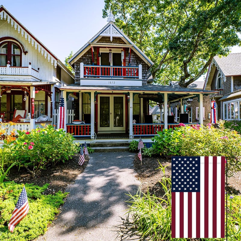 TOPFLAGS American Flag USA Garden Flag 12 x 18 - Patriotic Double Sided Small Flags for Yard - Image 3