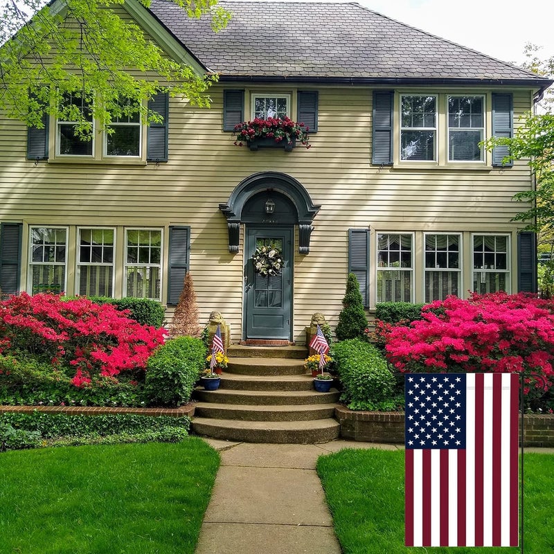 TOPFLAGS American Flag USA Garden Flag 12 x 18 - Patriotic Double Sided Small Flags for Yard - Image 2