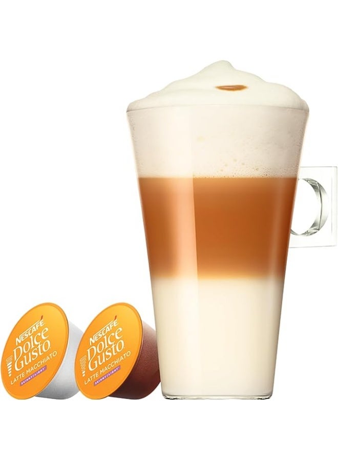 دولسي قوستو كبسولات قهوة نسكافيه لاتيه ماكياتو دولتشي قوستو - 16 كبسولة - Image 3