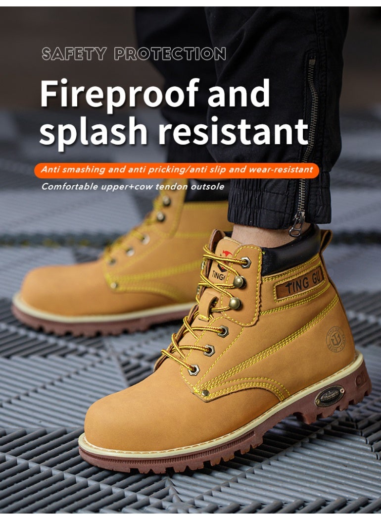 Steel Toe Shoes for Men Lightweight Safety Shoes Comfortable Puncture Proof Slip On Indestructible Work Shoes and Fashion Sneakers. - Image 2