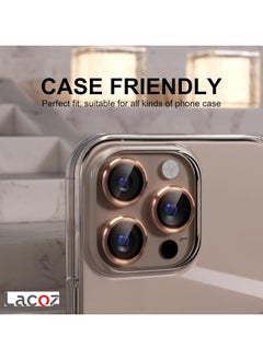 Lacoz Lacoz Camera Lens Protectors for iPhone 16 Pro Desert Titanium  - Image 3