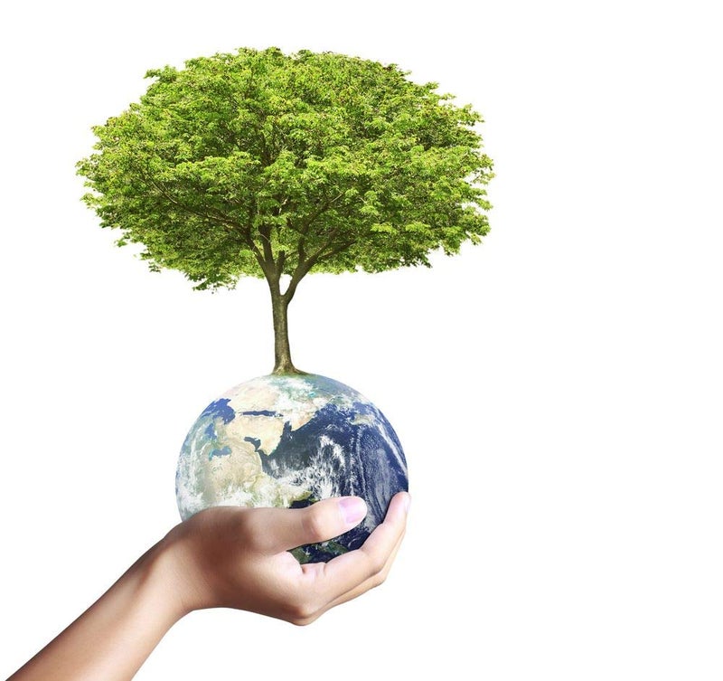 5 Ace holding a glowing earth M sticker poster|save earth|save nature|globar warming|size:12x18 inch|multicolor - Image 1