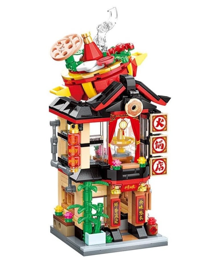 City Qman Hotpot Restaurant: A Creative and Fun Building Set for Food Lovers and Collectors  - Image 3