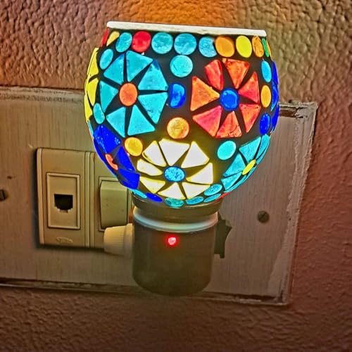 SuNZita Electric Kapoordani with Up to 15 Mantra Changing Box | Night Lamp Incense Burner, Aroma Burner, Electric Kapoor Burner, Electric Dhoop Dani with Spiritual Mantra - Pack of 1 - Image 1