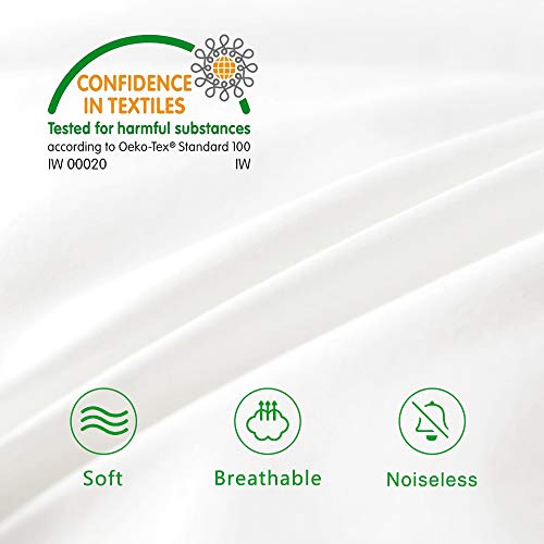 Eastwarmth Goose Down Feather Hotel Collection Bed Pillow for Sleeping,100% Cotton Cover,Medium Firm,Soft Support Standard Size(20X26IN) 1 Pack - Image 4