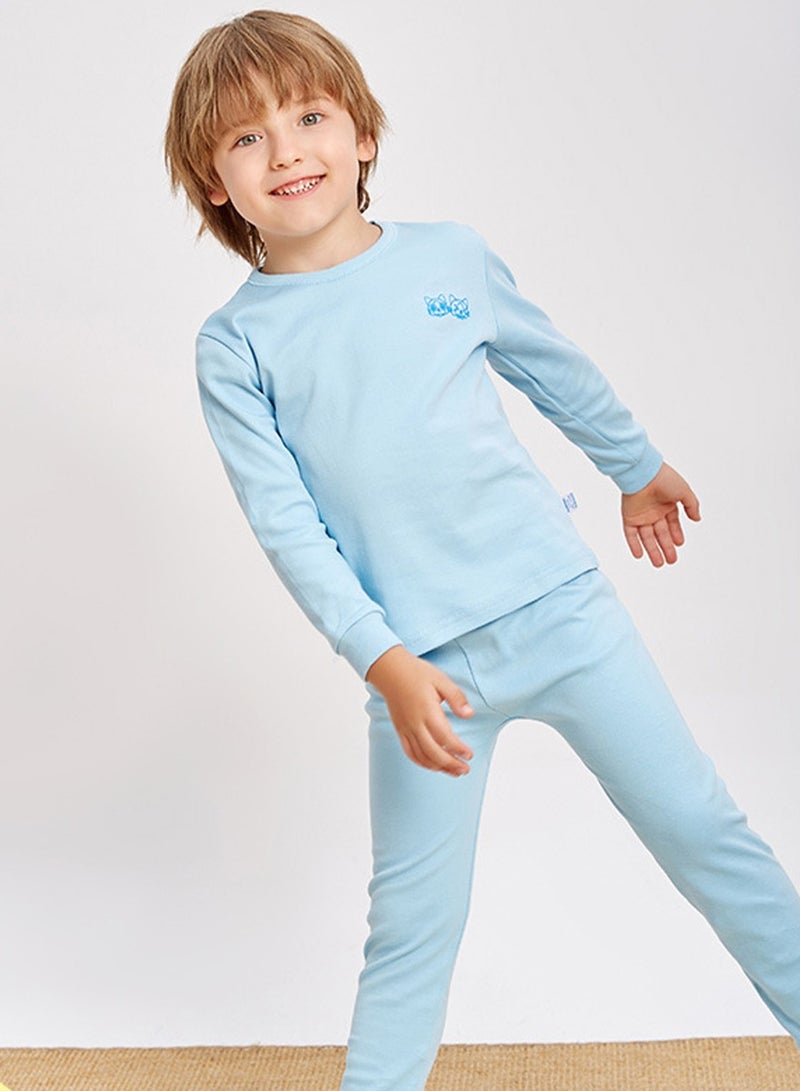 ويني بي طقم بيجامة للأطفال مكون من قطعتين، ملابس نوم بأكمام طويلة - قطن خالص وملابس نوم قابلة للتنفس - Image 2