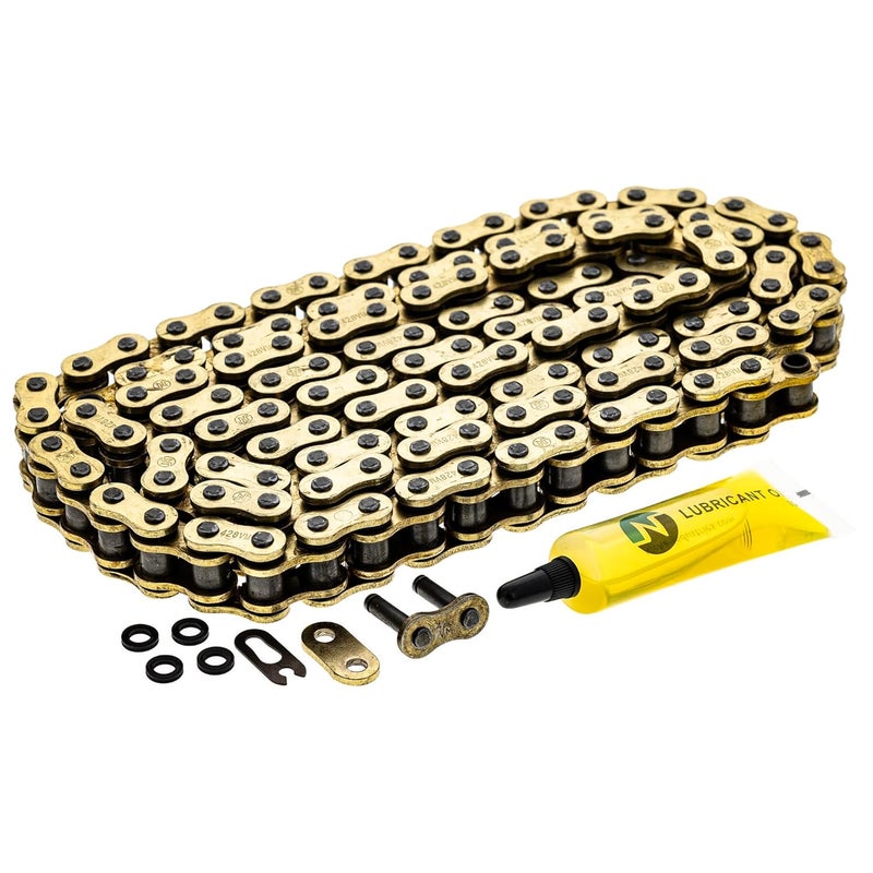 NICHE Gold 428 X-Ring Chain 130 Links with Connecting Master Link - Image 1