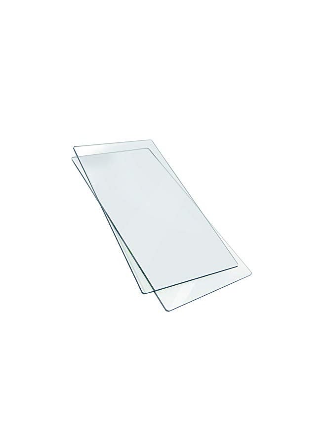 Sizzix Extended Cutting Pads 655267, Transparent, Multi Color, 14.63 inches x 6.25 inches x 0.13 inches, 2 Pack - Image 1