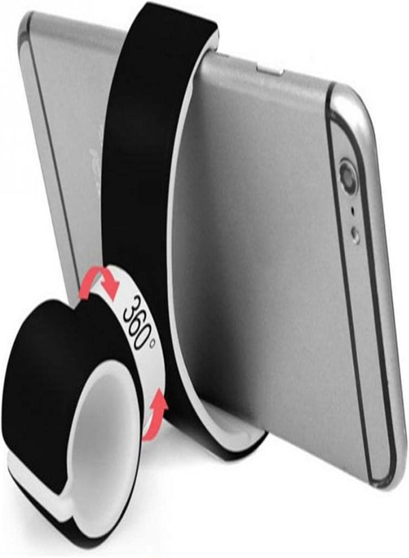 GGOOT 2 Pcs Bike Holder Bracket,Double C 360 Rotating Universal Motorcycle Phone Mount - Bicycle Scooter Handlebar Phone Cradle Clip Compatible W/ 5.5" Universal Cell Phones  - Image 5
