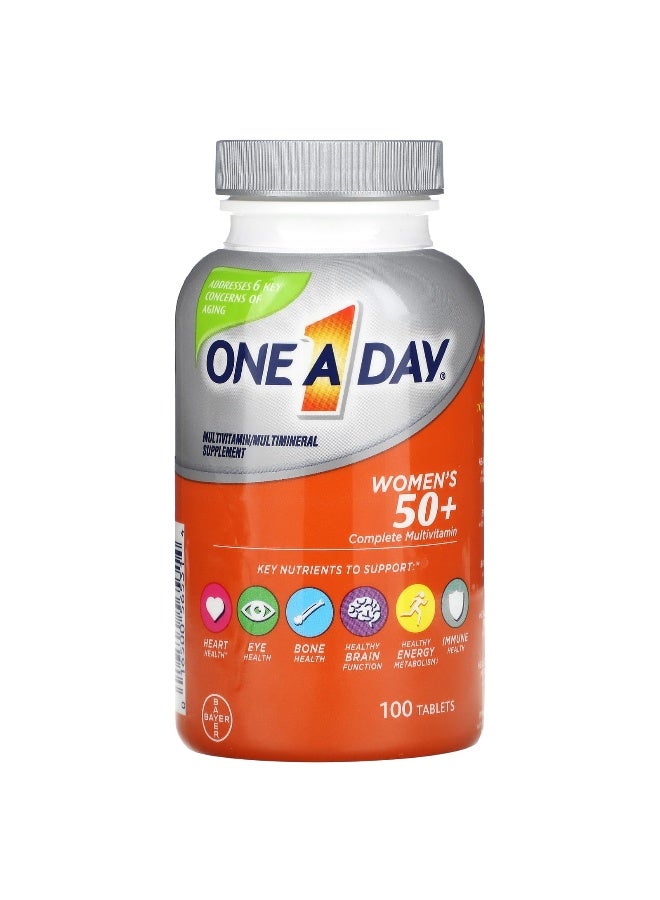 ONE A DAY One-A-Day, Women's 50+, Complete Multivitamin, 100 Tablets (Packaging may vary) - Image 1