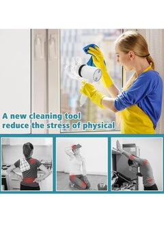SUPREMIUM Electric Scrubber Brush - Waterproof Power Scrubber with 3 Rotating Brush Heads for Kitchen, Bathroom, Sink, Grout, Wall, and Bathtub Cleaning - Rechargeable & Portable  - Image 4