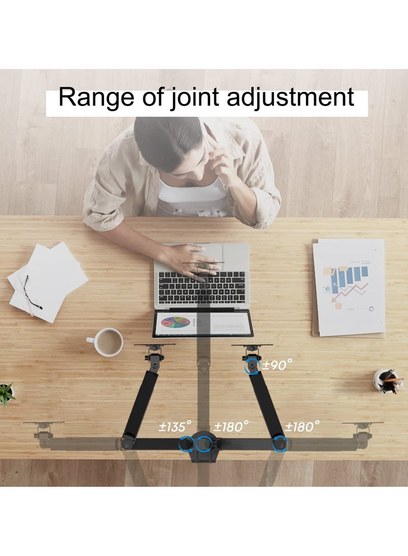 erorex Extra Tall Dual Monitor Stand- Vertical Stack Monitor Desk Mount for Two Screens Up to 32 Inch Height Adjustable Screen Supports with Swivel,Tilt,Rotation - Image 5