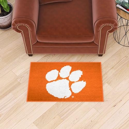 FANMATS 3725 Clemson Tigers Starter Mat Accent Rug - 19in. x 30in. | Sports Fan Home Decor Rug and Tailgating Mat - Image 2