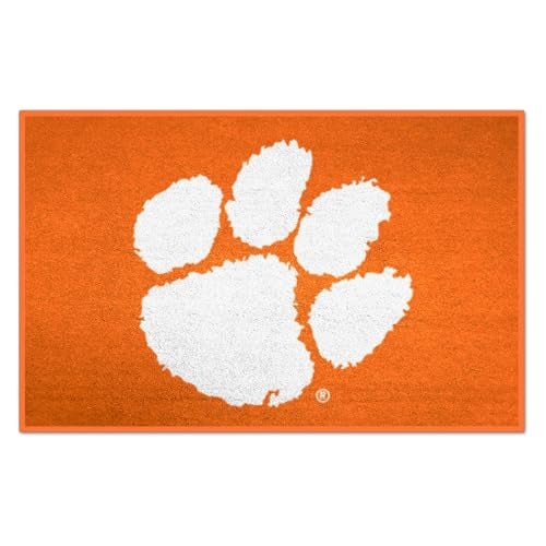 FANMATS 3725 Clemson Tigers Starter Mat Accent Rug - 19in. x 30in. | Sports Fan Home Decor Rug and Tailgating Mat - Image 1