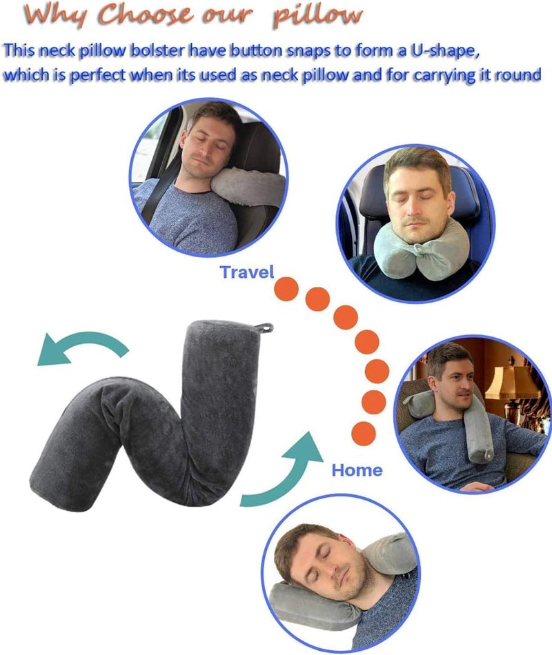 Benzola Car Cushions Pillows Support Luxury Travel Accessories Neck Rest Support Flight for Pain Relief and Sleeping Black - Image 5