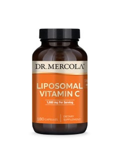 Dr. Mercola Liposomal vitamin c 1,000 mg per serving, 180 capsules dietary supplement  - Image 1