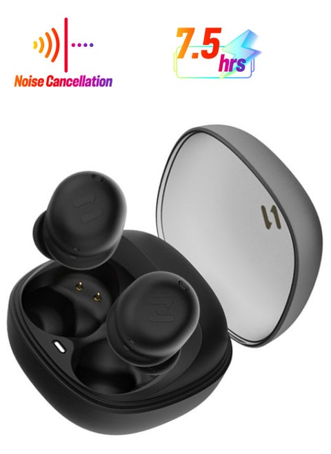 Bluetooth Earbuds, Smart Touch, with 4-Microphone ENC Noise Reduction System, Suitable for Apple/Android Smartphones