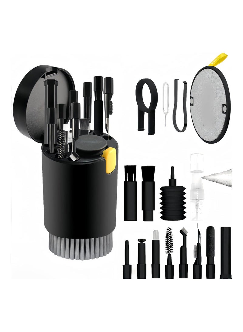 20 in 1 Laptop Phone Screen Cleaner Kit, Computer Keyboard Cleaning Kit, Electronic Cleaning Kit with Brush Spray for Airpods, Earbud, iPad, iPhone, Camera, Computer Cleaner - Image 1
