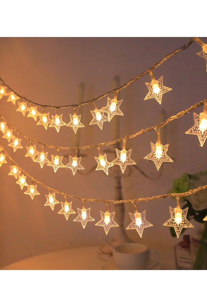 Ramadan decoration Solar string lights star outdoor decor 12 Meter 100 bubbles solar powered led String Lights for camping, garden,wall, yard - Image 1