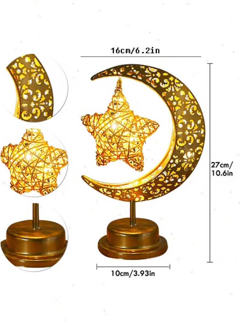 Ramadan Lights, battery-powered Ramadan table lamps, warm white Ramadan night lights are ideal Ramadan decorations, perfect for dining tables, bedrooms, and living rooms. - Image 2